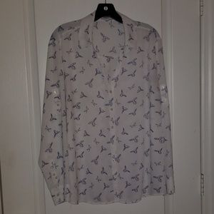 Express portofino convertible sleeve button down